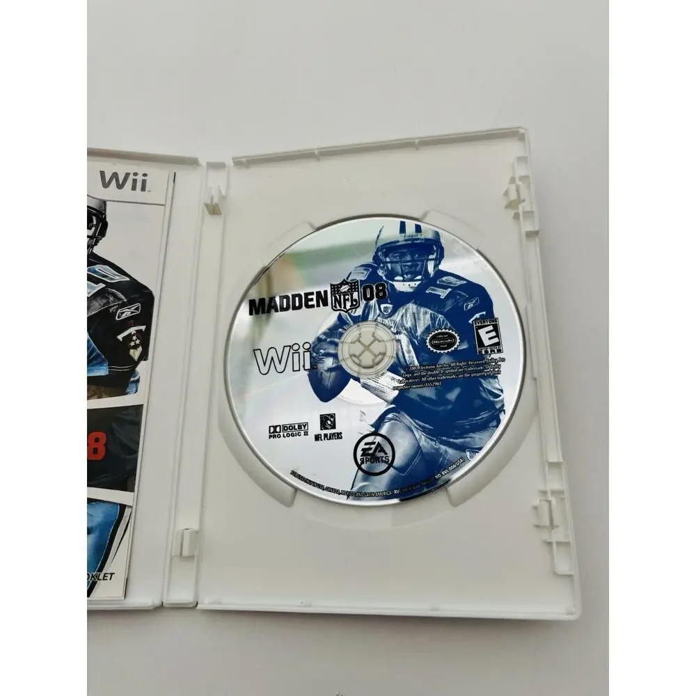 Madden NFL 08 (Nintendo Wii) CIB COMPLETE Tested Works VG Condition